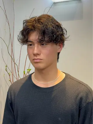 ショート パーマ メンズ ニュアンスパーマ/ 韓国ヘア/natsuのヘアスタイル