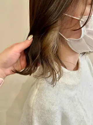 ミディアム Freez オオヤブ カホのヘアスタイル