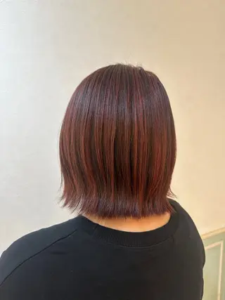 カラー 山口 珠莉のヘアスタイル