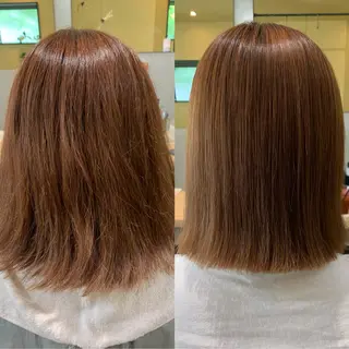 ショート パーマ hub hair レイヤー/透明感のヘアスタイル