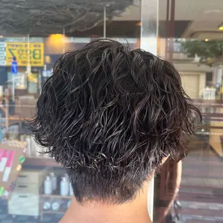 パーマ メンズ ふるはし みなのヘアスタイル