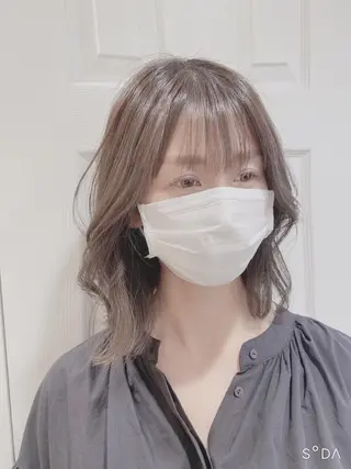 ミディアム パーソナルカラー lapiax阿部のヘアスタイル