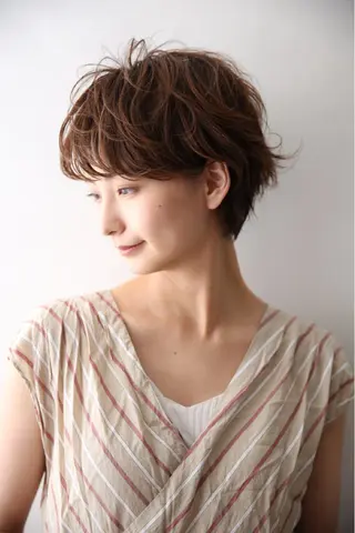 ショート パーマ 代表　土屋ヒロユキ ショートカットのヘアスタイル