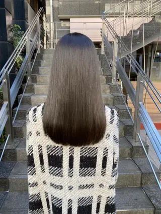 ロング レイヤー/縮毛矯正 のマスター【タケル】のヘアスタイル