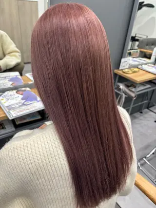 ロング カラー ルプラボウ あいか 韓国ヘア/艶髪のヘアスタイル