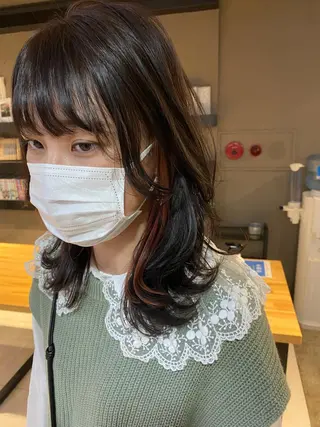 ロング カラー ヘアアレンジ メンズ キッズ ネイル マツエク・マツパ 透明感カラー🤎 ゆりのヘアスタイル