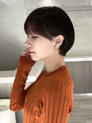 ショート 年齢悩みを全て解消/ 白髪と癖毛 松本雄光のヘアスタイル