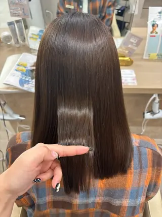 ミディアム カラー ボブ/顔周りレイヤー 🎀momoka🎀のヘアスタイル
