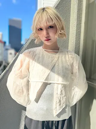 ショート カラー 🧡色落ちまで2度 楽しめる🧡ヨシキのヘアスタイル