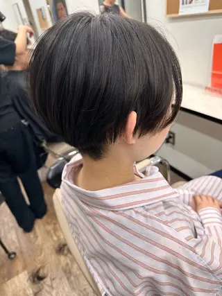 ショート ⟡.·mamiya 縮毛矯正/ヘアセットのヘアスタイル
