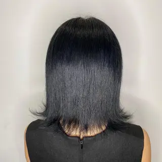 ミディアム カラー 酸スト/フェザー パーマ/三谷海斗のヘアスタイル