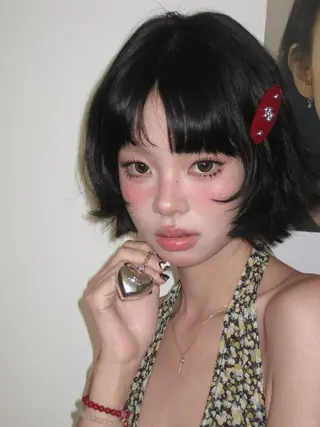 ショート ボブ.顔周りカット カット/ユキカのヘアスタイル