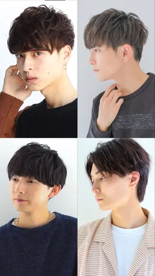 ショート メンズ 似合わせカットカラー 💎モエのヘアスタイル