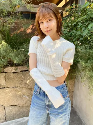 ミディアム カラー 一ノ瀬 暁のヘアスタイル