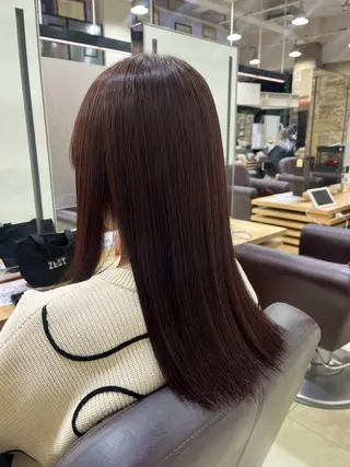 ロング カラー シャドウパーマ/ピン パーマ/だいじゅのヘアスタイル