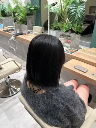 ミディアム 米田 穂乃花のヘアスタイル