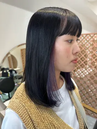 セミロング AYAKA 下北沢suuのヘアスタイル