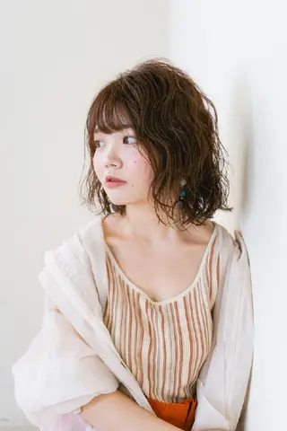 ミディアム 石川 大瑚のヘアスタイル