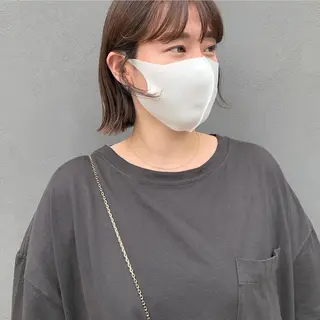 ミディアム SALON WORK STATION所属・ボブ♡柔らかいカラー 實松栞理のヘアスタイル