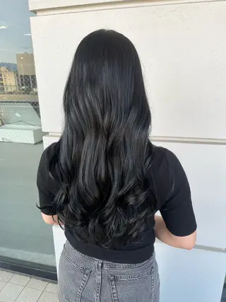 ロング 髪質改善×ブリーチ 無しWカラー🫧天神のヘアスタイル