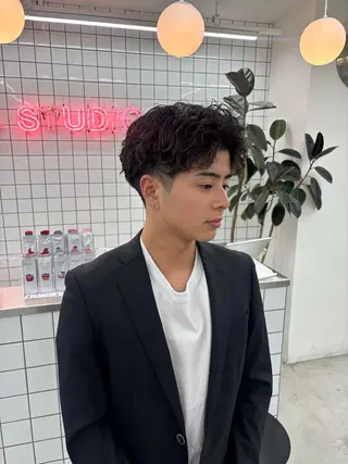 ショート パーマ メンズ 夕羽夢🍓矢場/ JILLSTUDIOのヘアスタイル