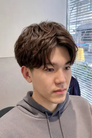 ミディアム パーマ メンズ メンズ特化🌿 minamiのヘアスタイル