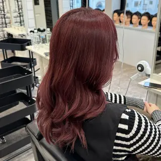 セミロング カラー YUNA⭐️ Men’sのヘアスタイル
