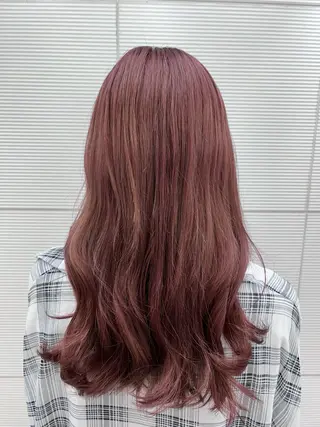 カラー 毛流れパーマ/ Rukiaのヘアスタイル