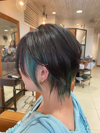 ショート くびれショート・ボブ カットorパーマ特化のヘアスタイル