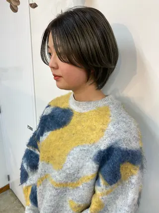 カラー 透明感カラー🫧 高田李胡のヘアスタイル