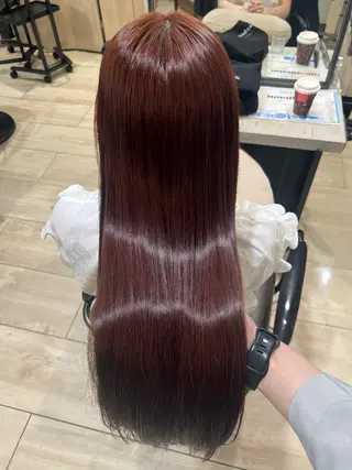 ロング ヘアアレンジ 髪質改善×透明感カラ ー/新宿/SHOKIのヘアスタイル
