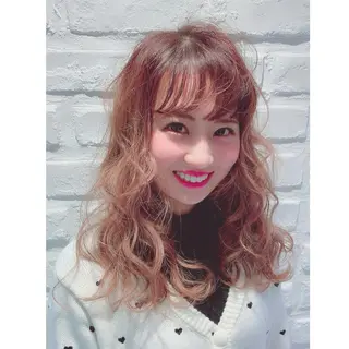 ロング カラー ヘアアレンジ REM【阿佐ヶ谷】 MEGUのヘアスタイル