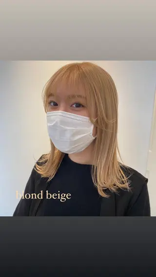 ミディアム 奈良 彩華のヘアスタイル