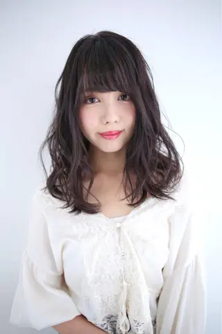 セミロング インナーカラー/ ストレート/奥野洸也のヘアスタイル