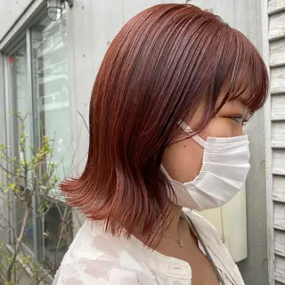 ミディアム カラー 🪭risa 暖色/レイヤー🪭のヘアスタイル