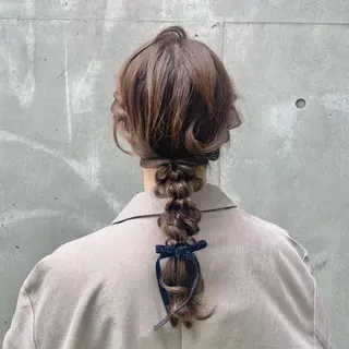 ロング ヘアアレンジ ヘアセット♡艶カラー 🎀かえで🎀/渋谷のヘアスタイル