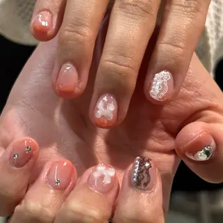 ネイル 個性派✴︎ジャケ写 ネイル🦋mire-のネイルデザイン