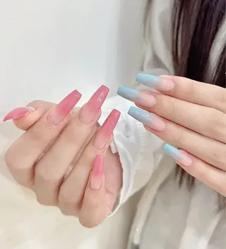 ネイル 🎀kira 長さだし💗モチ最高のネイルデザイン