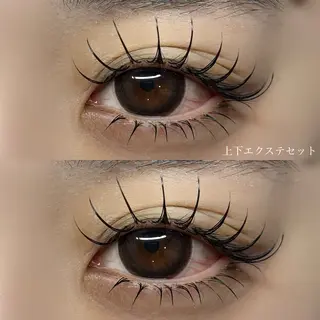マツエク・マツパ NOA名駅束感まつげ ×眉毛SENA🎀のマツエク・マツパデザイン
