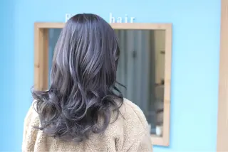 セミロング カラー 川内 政人のヘアスタイル