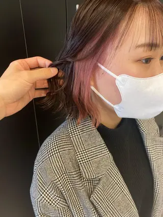 ショート カラー ヘアアレンジ 当日予約⭕️ JUNYAのヘアスタイル