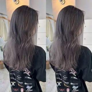 セミロング カラー yoriダブルカラー 代表すがわらのヘアスタイル