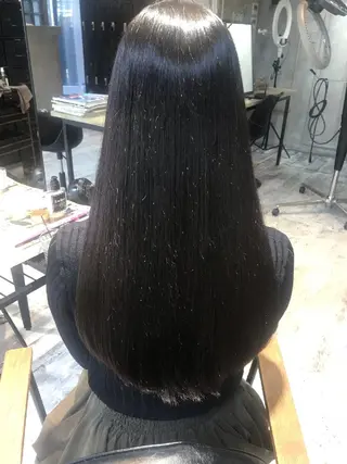 ロング パーマ 髪質改善ストレート/ kurachiのヘアスタイル