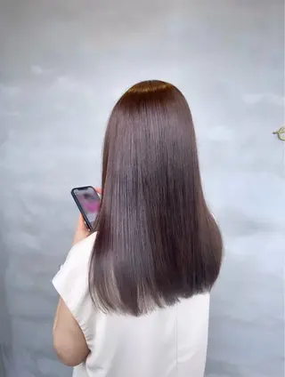 ロング カラー tim hinaのヘアスタイル