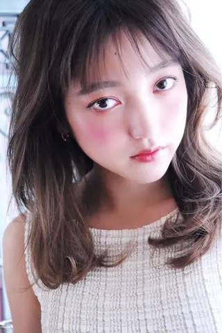 ミディアム カラー パーマ ヘアアレンジ メンズ 表参道Lise おおいしおりのヘアスタイル