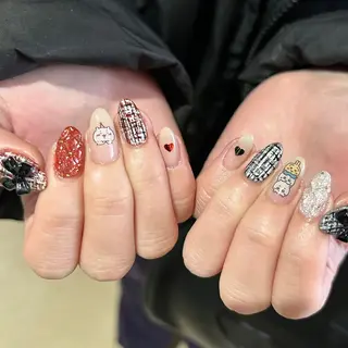 ネイル パラあり！フィルイン 美フォルムのネイルデザイン
