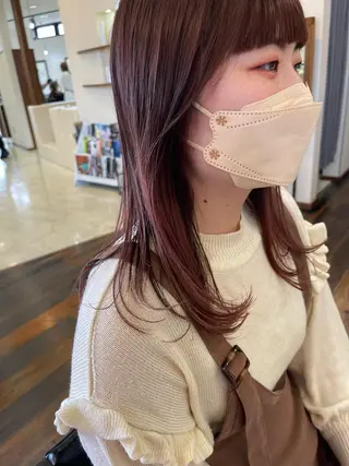 セミロング 梶原 真帆のヘアスタイル