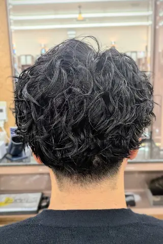 ショート パーマ 理容プラージュ燕三条 福井のヘアスタイル