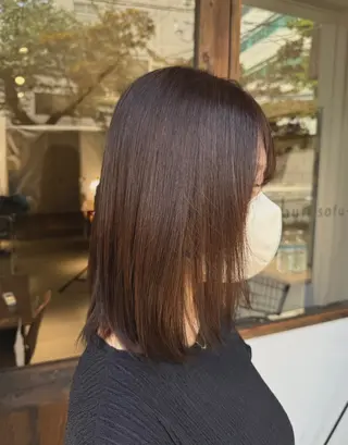 ミディアム カラー 森岡 涼汰のヘアスタイル