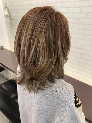 ミディアム 北田 瑠人のヘアスタイル